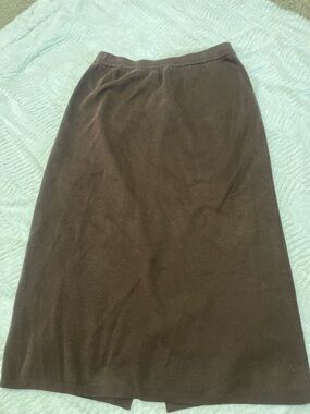 Classic Brown Women's Knit Skirt